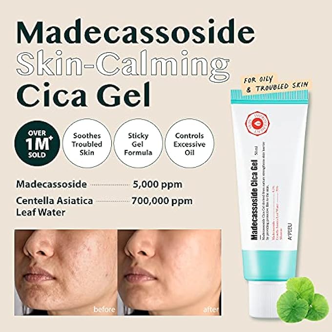 A'Pieu MADECASSOSIDE CICA GEL TUBE 50ML - Image 2